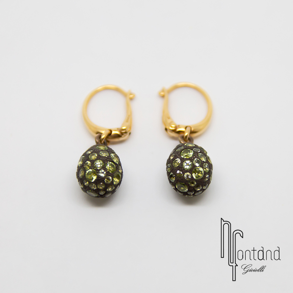 Pomellato Orecchini collezione TABOU in oro rosa 18kt argento e